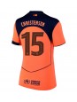 Billige Barcelona Andreas Christensen #15 Tredjedrakt Dame 2025-26 Kortermet